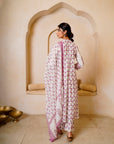 Rose pink bloom suit set