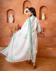 Sky Blush Petals Suit Set