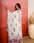 Mauve Phoolkari Booti Suit Set
