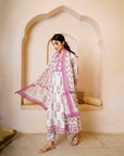 Rose pink bloom suit set