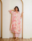 Pink Off-White Suit Set