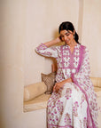 Rose pink bloom suit set