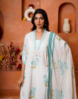 Sky Blush Petals Suit Set