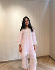 Rose Desi Gota strips Co-ord set