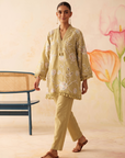 Olive Gardenia Co-ord Set