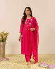 Fuchsia Bloom Suit Set