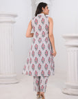 Grey stripped floral coord set