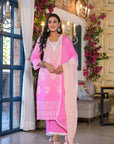Candy pink ombre suit set