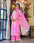 Candy pink ombre suit set