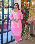 Candy pink ombre suit set