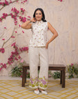 Lavender floral booti coord set