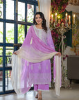Iris purple ombre suit set