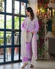 Iris purple ombre suit set