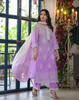 Iris purple ombre suit set