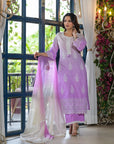 Iris purple ombre suit set