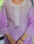 Iris purple ombre suit set