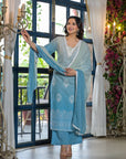 Candy blue ombre suit set