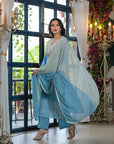 Candy blue ombre suit set
