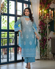 Candy blue ombre suit set