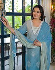 Candy blue ombre suit set