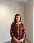 Mocha Mehfil Boota Co-ord Set