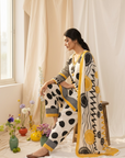 Yellow Polka farshi Suit Set