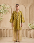Meher Olive Boota Co-ord Set