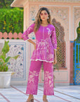 Orchid purple floral coord set