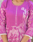 Orchid purple floral coord set