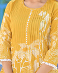 Honey yellow floral coord set