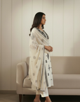 Black & White Chikankari Suit Set