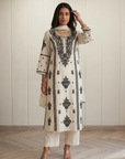 Black & White Chikankari Suit Set