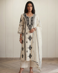 Black & White Chikankari Suit Set