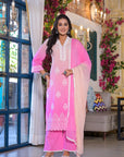 Baby pink ombre suit set