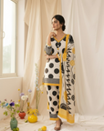 Yellow Polka farshi Suit Set