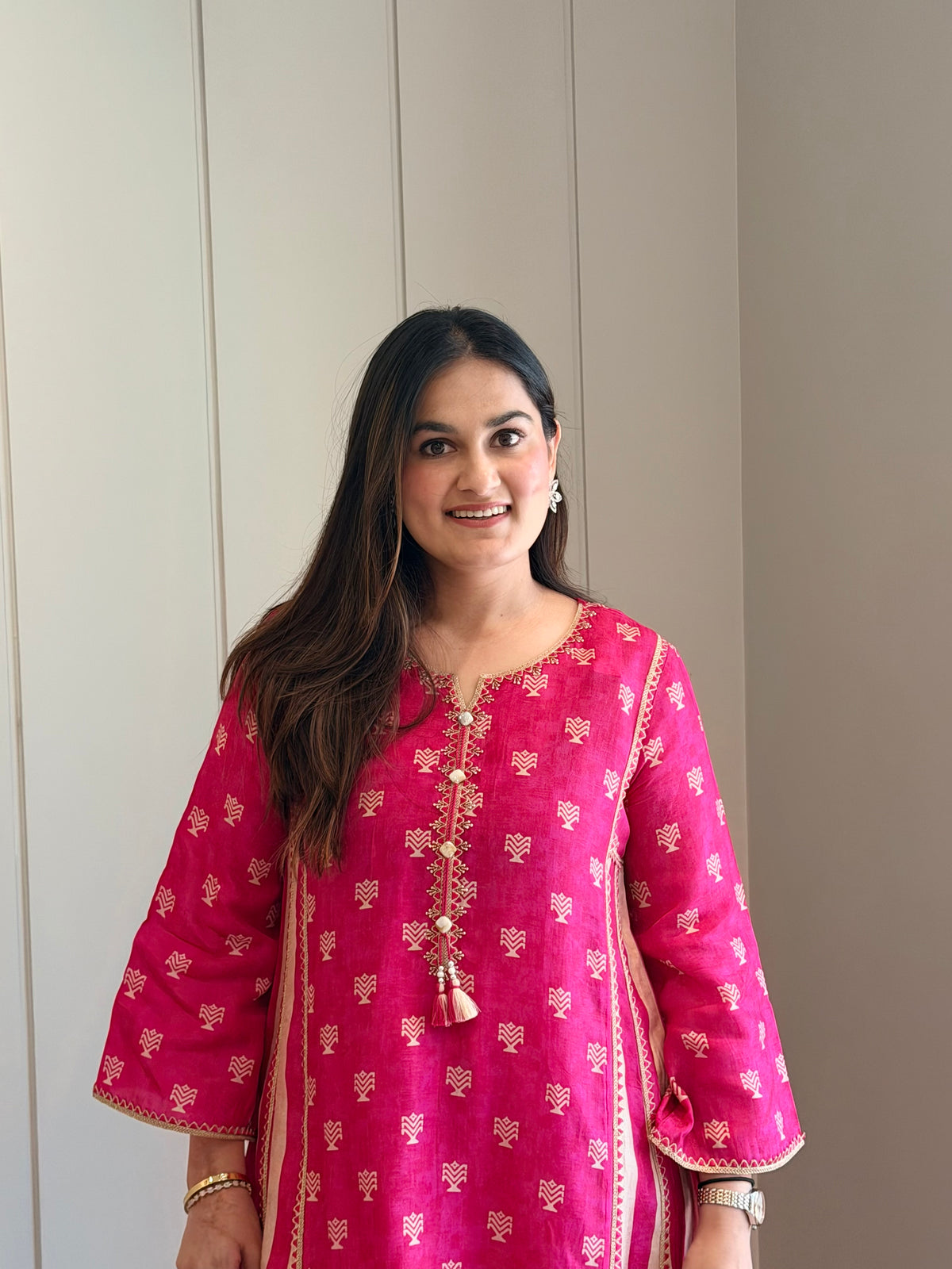 Gulaabi Noor Boota Co-ord Set