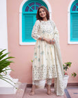 Fairy blue anarkali suit set