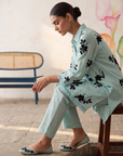 Mint Mogra Co-ord Set