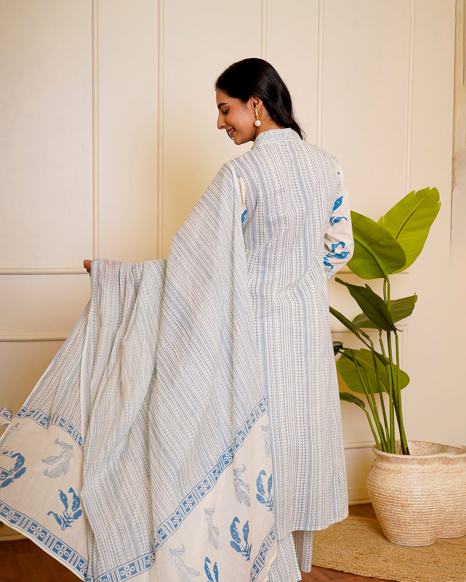 Sky Neela Off-White Suit Set