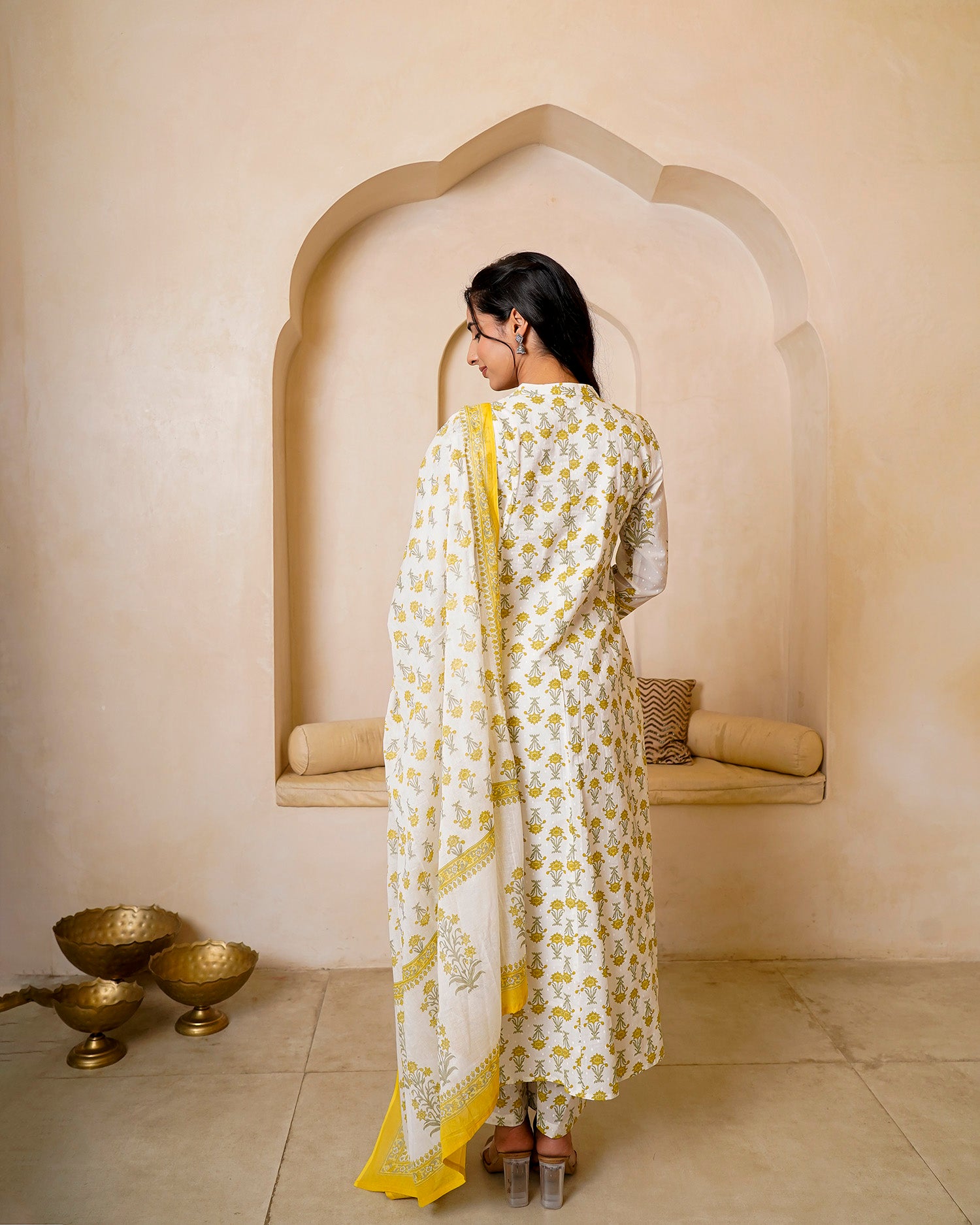 Sunlit Yellow Bloom Suit Set