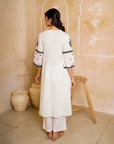 Black & White Chikankari Suit Set