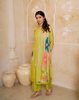 Garden Green Floral Suit Set