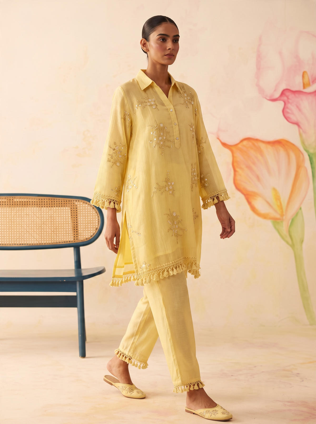 Yellow Utsav Co-ord Set