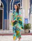 Green Forest Kaftan Co-ord SET