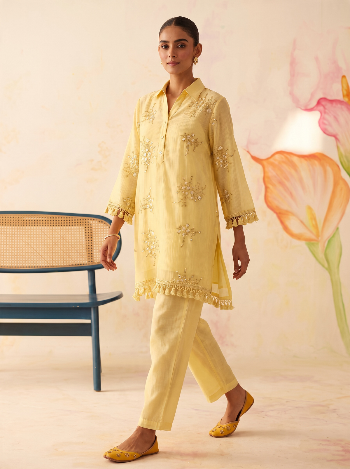 Yellow Utsav Co-ord Set