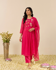 Fuchsia Bloom Suit Set