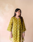 Meher Olive Boota Co-ord Set