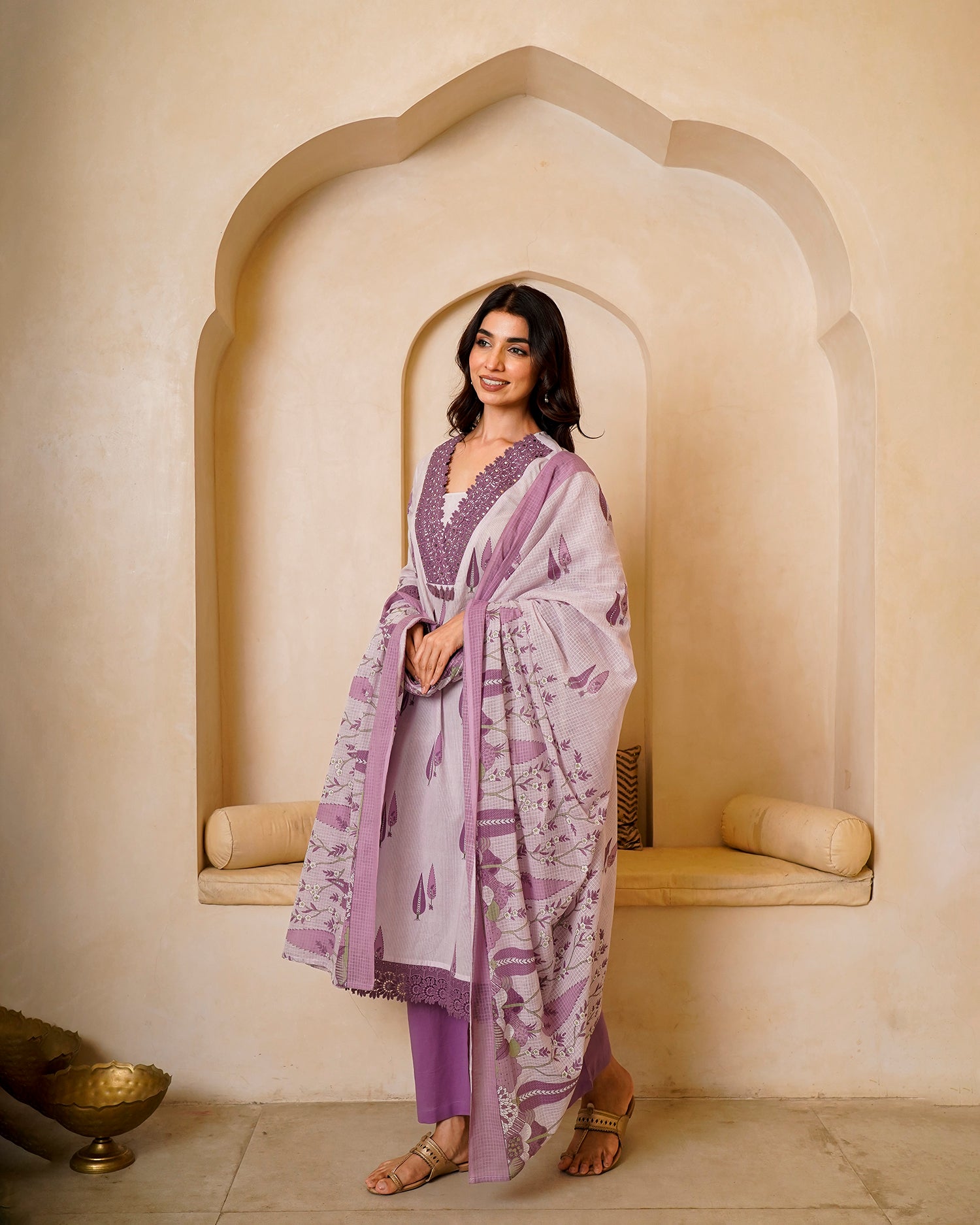 Lavender Bloom Pink Suit Set