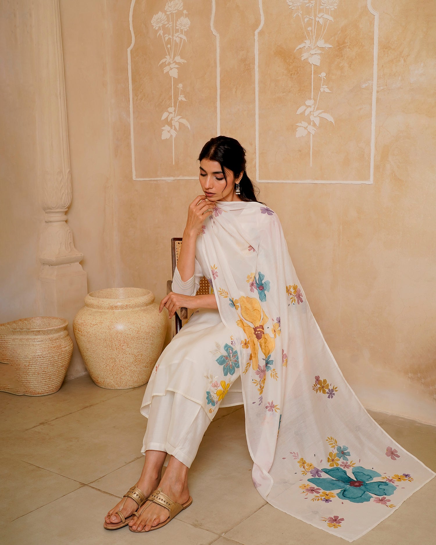 Pastel Garden Floral Suit Set 