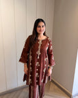 Mocha Mehfil Boota Co-ord Set